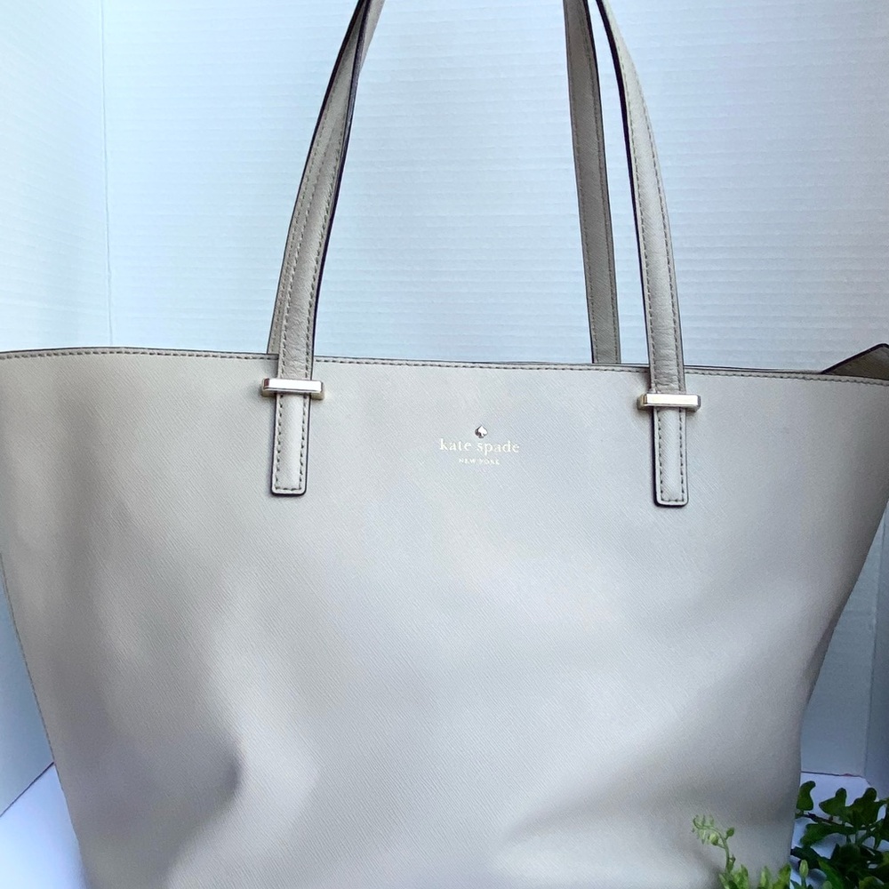 Kate Spade Light Gray Tote Bag Rehab